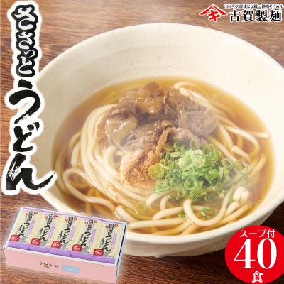 ふるさと納税 神埼市 さっとできてさっと食べられる ささっとうどん 20入 (H014113)