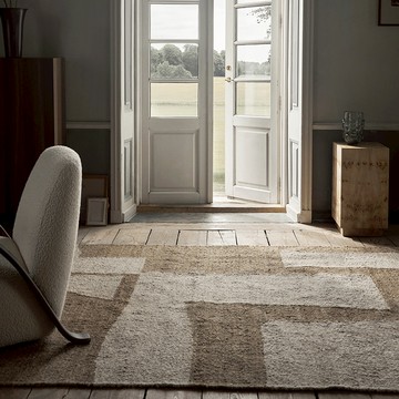 丹麥 Ferm Living PIECE 羊毛地毯 淺棕 200 x 300cm