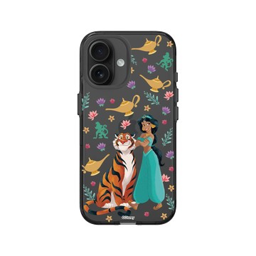 iPhone 16 Clear (相機按鈕) 酷墨灰 - 迪士尼-公主系列 Disney Princess - 迪士尼公主 - 茉莉公主