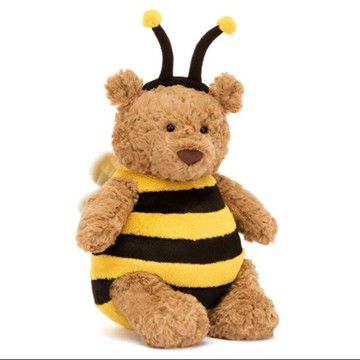 家春季蜜蜂巴塞羅熊毛絨玩具公仔娃娃可愛玩偶生日禮物