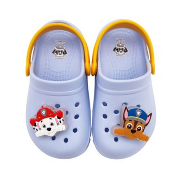 台灣製阿奇毛毛電燈涼拖鞋 童鞋 洞洞鞋 中童鞋 電燈鞋 汪汪隊立大功 涼拖鞋 男中童