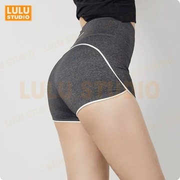 LULU【防走光速乾褲】夏新款 裸感 休閒 運動短褲女 跑步 健身 瑜伽短褲 修身 高彈力 舞蹈 普拉提褲 KZ36