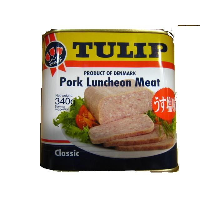 チューリップ ポークランチョンミート うす塩味340g TULIP ×12缶 送料無料