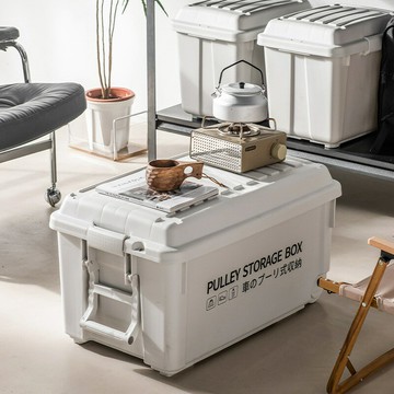 }加厚戶外露營車載收納箱超大容量后備箱整理箱耐磨抗壓一體成型