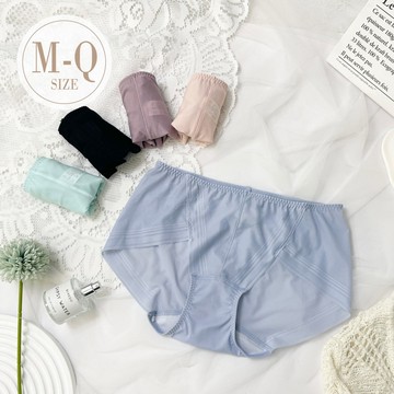 內褲【輕柔薄紗】鋅離子抑菌低腰內褲 *M-XXL (6色任選) #0328