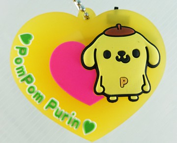 【震撼精品百貨】Pom Pom Purin 布丁狗 吊飾 愛心 震撼日式精品百貨