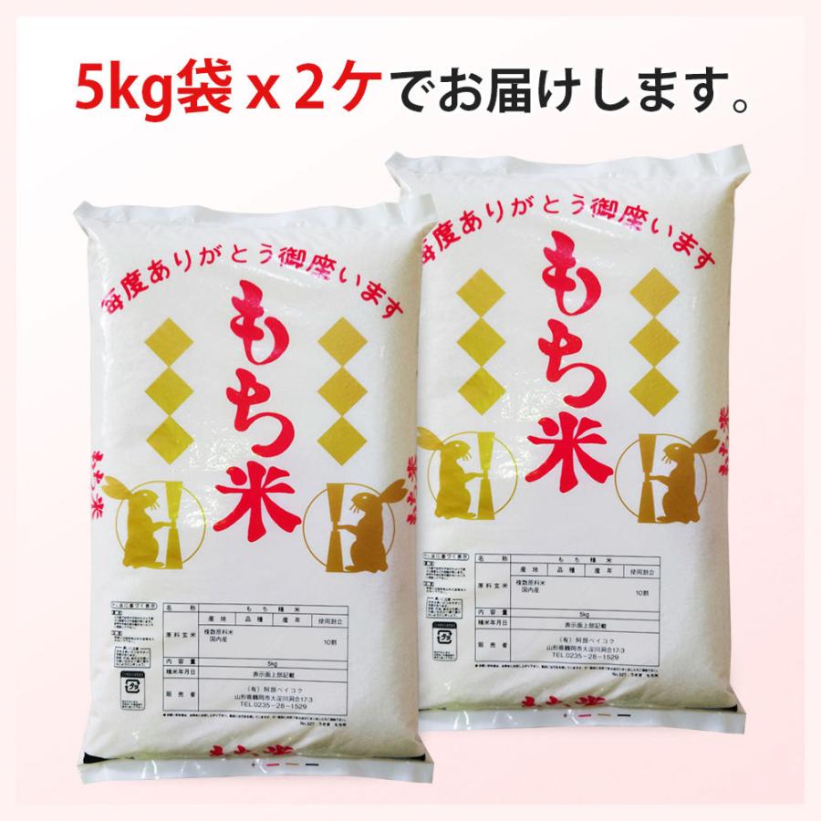 もち米 10kg (5kg×2袋) 送料無料 国内産 餅米 (別途送料加算地域あり)