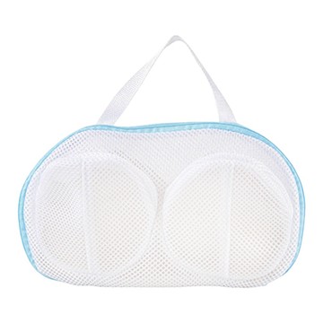 無印風手提內衣洗衣袋 洗衣網 30 x 20cm  藍色  1個