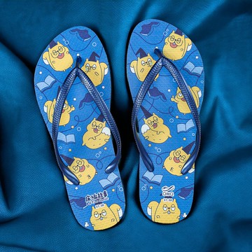 女夾腳拖鞋 床編故事 防滑防水 人字拖 -薯片大集合-