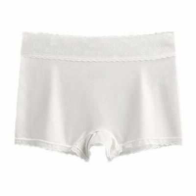 ボーイズレッグショーツ レース スタンダード ボクサータイプ レディース 下着 肌触りフィット感よい 女性 サテン素材 ホワイト 通販 Lineポイント最大get Lineショッピング