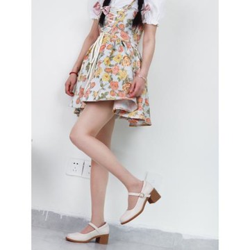 清倉真皮女鞋粗跟厚底復古學院風jk鞋瑪麗珍鞋小皮鞋女真皮鞋7177