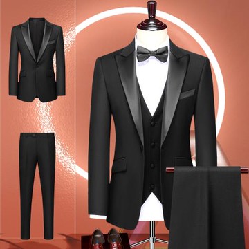 啄木鳥新郎結婚伴郎訂婚西服套裝男正裝商務禮服藝考合唱演出西裝