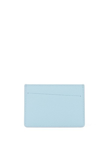 Maison Margiela - Four-stitch logo leather cardholder - men - Leather - One Size - Blue