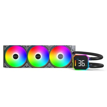 MONTECH 君主 HyperFlow Digital 360 一體式水冷《黑》(6年非人損漏液保)