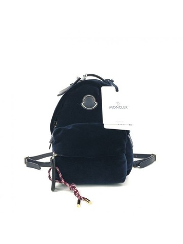 moncler 藍色 絲絨雙肩包