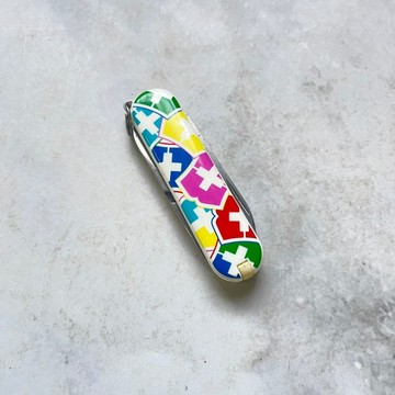 [沐沐屋] VICTORINOX 維氏 經典七用限量印花 58MM瑞士刀 彩色盾牌