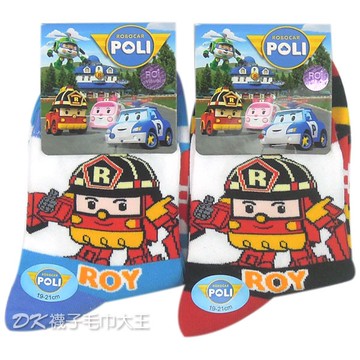 POLI波力 羅伊童襪 條紋款 PL-S2107 1/2襪【DK大王】