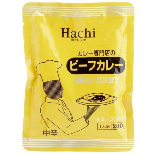 業務用 ハチ食品株式会社 ハチ ビーフカレー(中辛) 200g