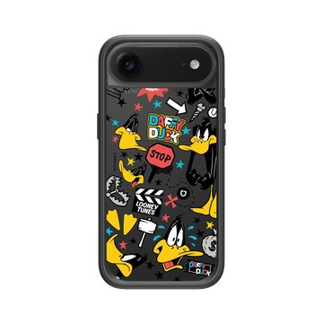 iPhone Air Mod NX -邊框背蓋組合 (相機按鈕) 黑 - 樂一通 Looney Tunes - 搗蛋系列-太菲鴨