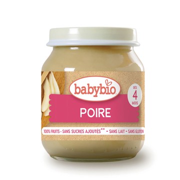 法國Babybio 生機洋梨鮮果泥130g★衛立兒生活館★