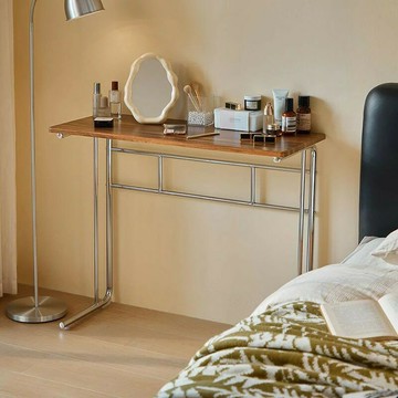 中復古移動沙發床邊書桌客廳房間家用小戶型飄窗電腦可多層桌子