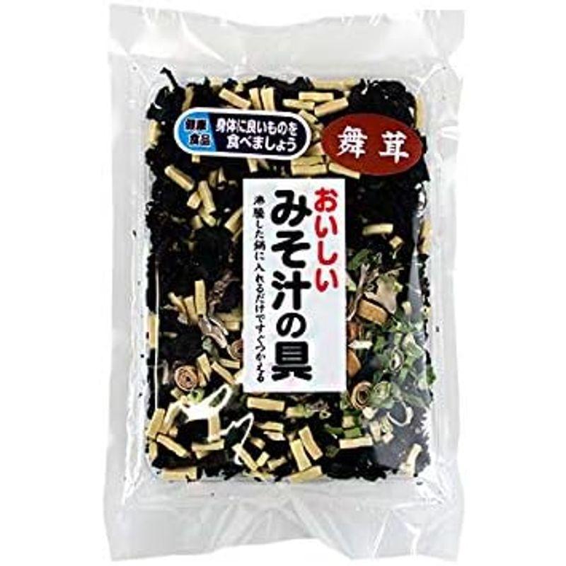 おいしいみそ汁の具 80g (舞茸入り)味噌汁の具 汁物料理の具(熱湯で簡単調理)ミソ汁の具 即席味噌汁(ネギ 巻ふ 凍み豆腐 わかめ)(み