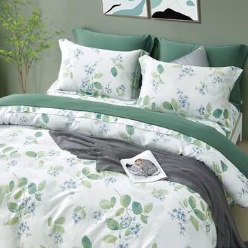 LM57/奧地利100%萊賽爾涼感60支純天絲TM/全鋪棉床包枕套兩用被套