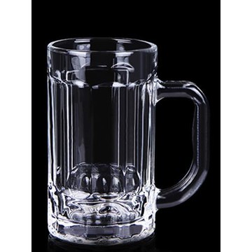 玻璃杯家用加厚大容量帶把茶樓耐熱泡茶杯喝水杯牛奶果汁杯扎啤杯