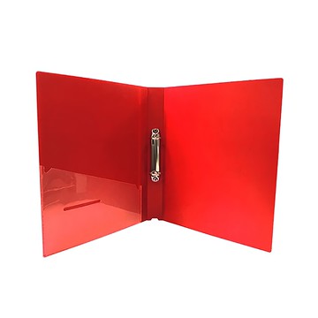 HFPWP 超聯捷 1吋 2孔夾圓型檔案夾 TC532A-RD  2入