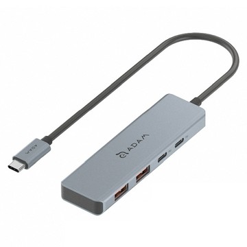 ADAM elements 亞果元素 USB-C Gen2 四合一高速資料傳輸集線器 CASA Hub A04  銀色  1個