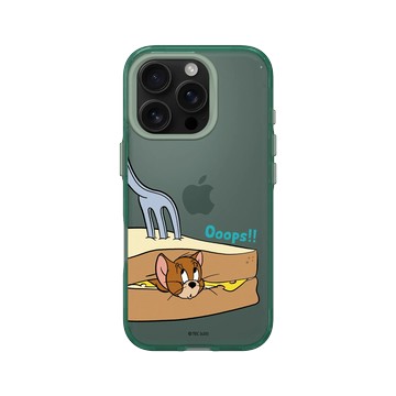 iPhone 16 Pro Clear 憂墨綠 - 湯姆貓與傑利鼠 Tom and Jerry - 傑利鼠夾心三明治