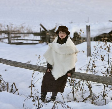 羊毛強縮披肩 溫暖毛呢毯 戶外野營羊毛毯
