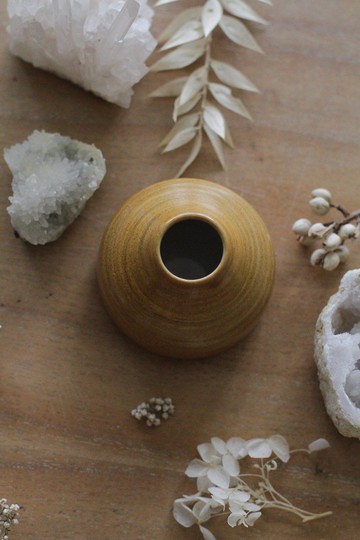 手工絞胎日本陶/瓷土小花瓶21