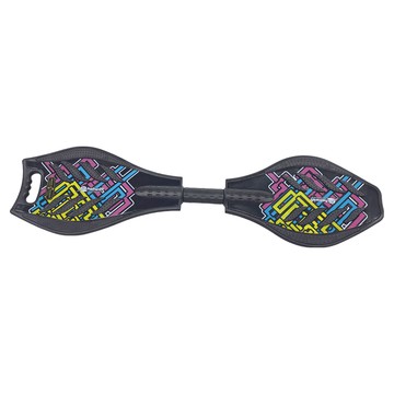 Holiway 哈樂維 蛇板 繽紛黑 ABS強化塑膠 鋁造座 台灣製 耐重90公斤 6歲以上適用  1個  詳見說明書