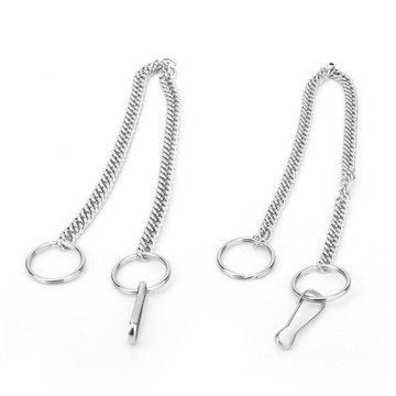 304不銹鋼長鏈條鑰匙扣加厚防丟鑰匙鏈腰掛腰鏈創意實用禮品包郵