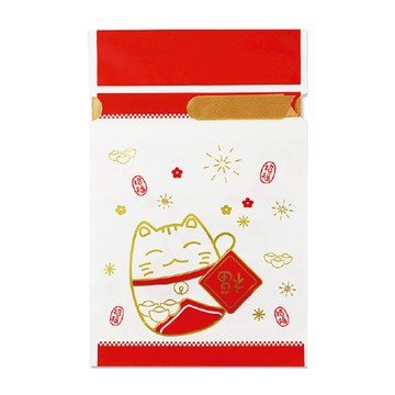 招財貓 緞帶束口禮物袋