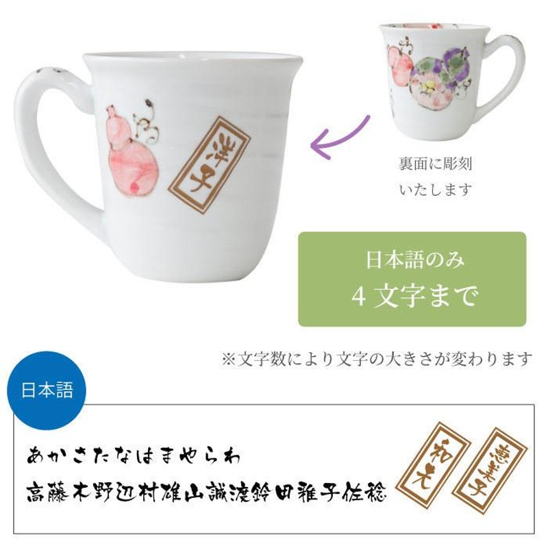 誕生日 プレゼント 女性 70代 名入れ 名前入り ギフト 桐箱入り 有田焼 六瓢 マグカップ 単品 古希のお祝い 男性 喜寿 還暦 米寿 傘寿 お祝い  祖母 | LINEブランドカタログ