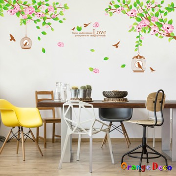 【橘果設計】芙蓉花 壁貼 牆貼 壁紙 DIY組合裝飾佈置