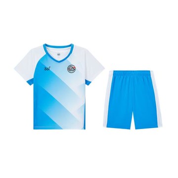 商場同款361度童裝足球服套裝男童2024夏季兒童速干運動兩件套