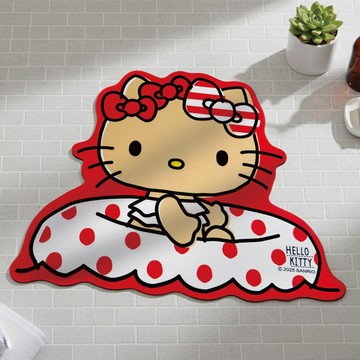 曬黑Hello Kitty軟式吸水地墊-紅