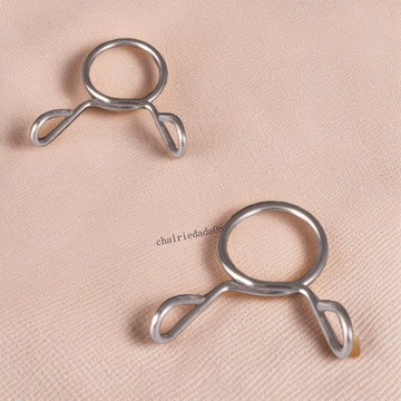 臺彎發貨 高效工具 304不鏽鋼卡箍軟管夾手捏快裝氣水油管小卡子單鋼絲卡簧金屬環箍