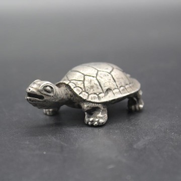 古玩雜項收藏古幣收藏龜銀錠光緒三年龜銀錠龜元寶烏龜銀錠銅銀錠