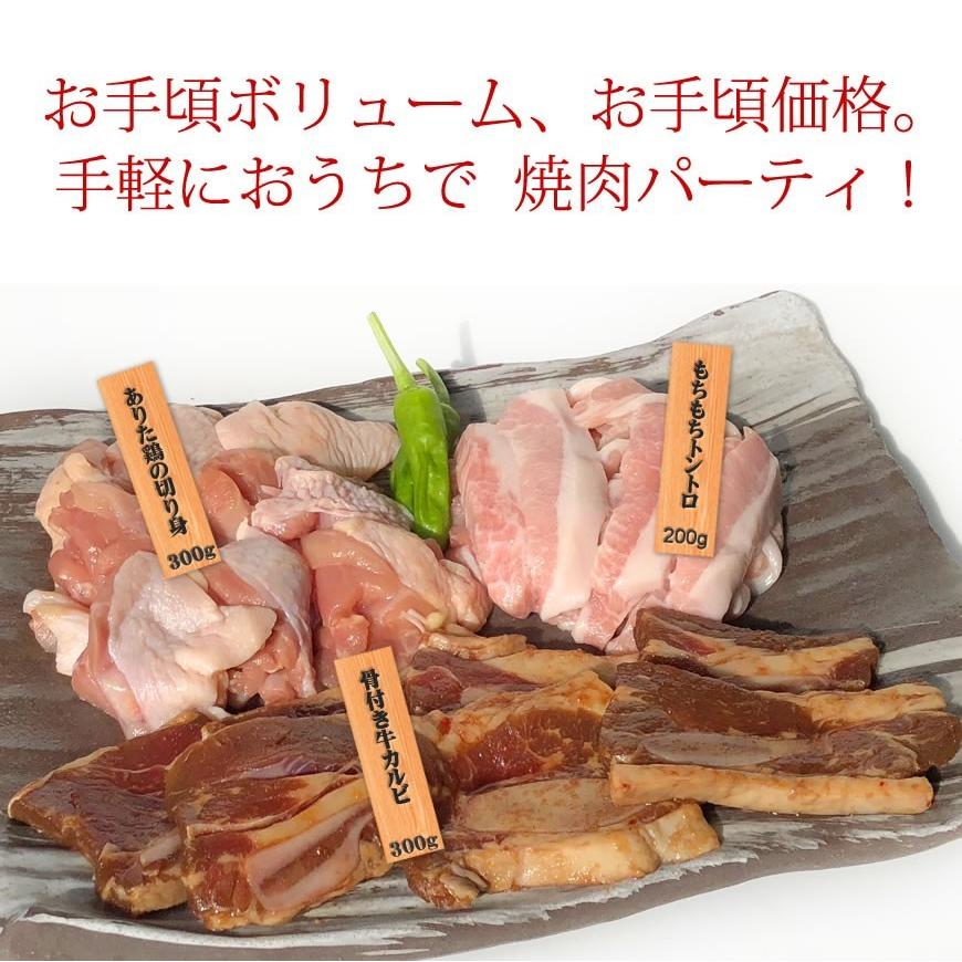 秀撰焼肉セット   お祝い お歳暮 ギフト お取り寄せグルメ　 骨付き牛カルビ もちもち豚トロ ありた鶏の切り身 BBQ