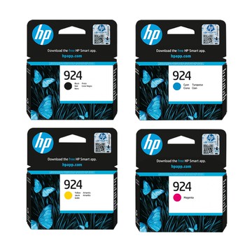 【四色組】HP 924 4K0U6NA 黑+ 4K0U3NA 藍+ 4K0U4NA 紅+ 4K0U5NA 黃 原廠墨水匣 適用HP OJ 8130