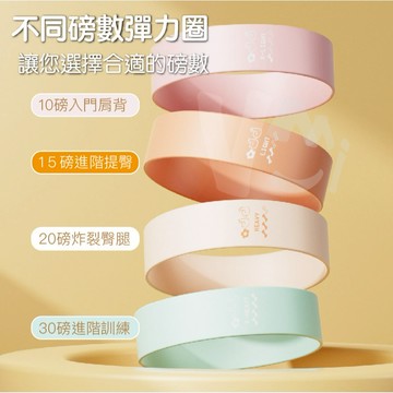 台灣出貨 彈力翹臀圈 彈力圈 健身乳膠彈力圈 ４入 彈力帶 阻力帶 阻力圈 拉力圈