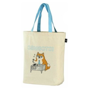 潮流控必備單品 【日本屋】茶柴部長A4帆布托特包 手提袋