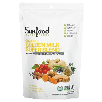 Sunfood, 有機黃金牛奶優質混合配方粉，6 盎司（168 克）