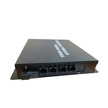 Changyun 4路 RJ11(RJ-11) 電話 FC/ST/SC 光電轉換器 電話光纖轉換器
