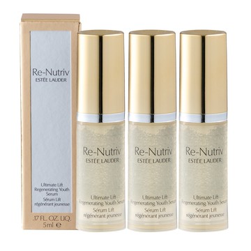 【Estee Lauder 雅詩蘭黛】白金級極萃賦活花秘精萃5ml 三入組 台灣專櫃貨