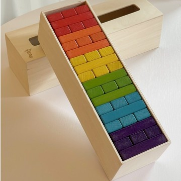 兒童桌面遊戲 疊疊高 親子互動玩具 木質釜底抽薪堆塔積木 抽抽樂玩具